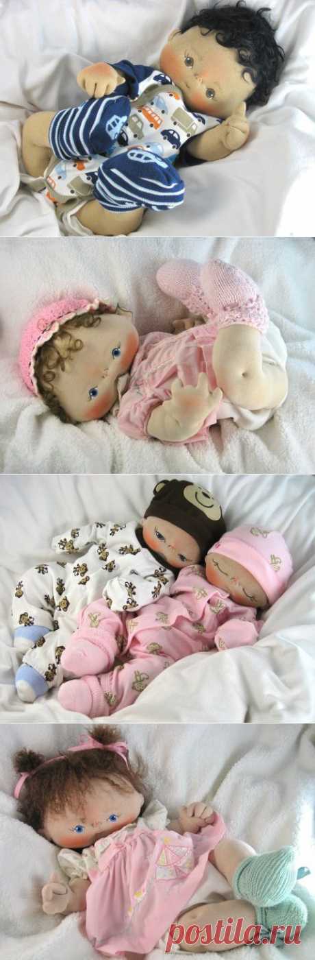 Коллекционные тряпичные куклы BeBe Babies and Friends.