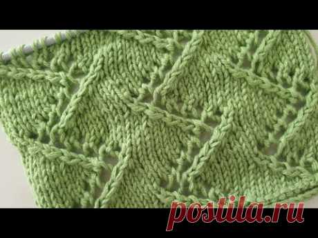 ajurlu zigzag yollar Easy Crochet Knitting