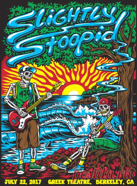 Slightly Stoopid 18X24 screenprinted poster (signed and numbered) · Jimbo Phillips webstore · Online Store Powered by Storenvy