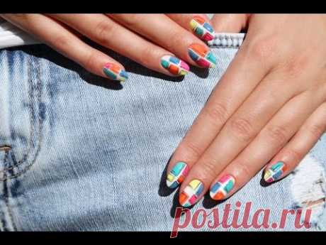♥ How to Draw  Amazing Nail Art Designs For Beginners / Summer nail design / How to paint  on nails