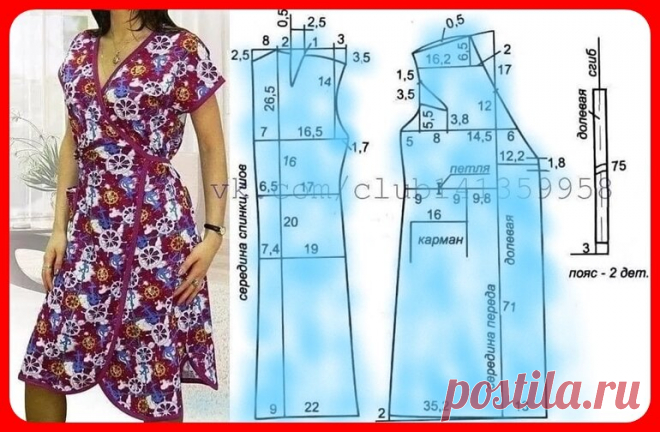 Ретро выкройки: женские домашние халаты. Размеры 44-58. | Vasha Economka | Дзен