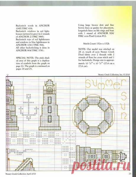 Мое хобби — вышивка и вязание. » Blog Archive Маяки. Схемы вышивки крестом. Большая подборка схем на любой вкус