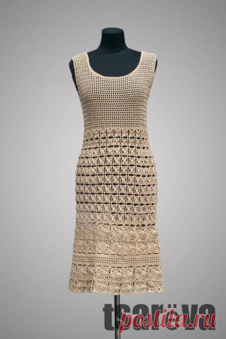 Crochet dress Lorraine. Beige handmade bohemian women summer casual or coctail organic cotton crochet dress. Made to order. Free shipping. Crochet dress Lorraine. Beige handmade bohemian women summer casual or coctail organic cotton crochet dress. Made to order. Free shipping.  This is a charming beige crochet dress-case. This warm sand color mentally moves to the desert in the wild west. A hot, scorching sun, dunes, and an amazing