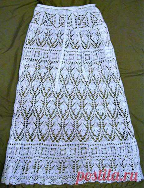 Tina's handicraft : maxi crochet skirt