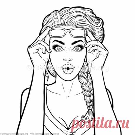 1 Pop Art Girl Coloring Pages &amp;#8211; GetColoringPages.org
