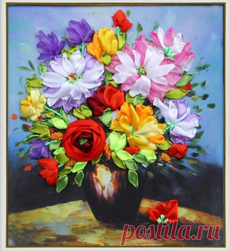 вышивка слова Picture - More Detailed Picture about Romantic Flowers Floral Ribbon Embroidery Paintings 3d Embroidery Kits Needlework DIY Gifts Home Sitting Room Office Decoration Picture in Cross-Stitch from Hengtong Art Wolrd Co., Ltd. | Aliexpress.com | Alibaba Group