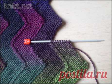Одеяло Зиг-Заг из 10 петель | knitt.net | Все о вязании