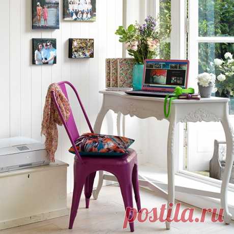 Elegant window desk | Home office design solutions for corners and alcoves | housetohome.co.uk