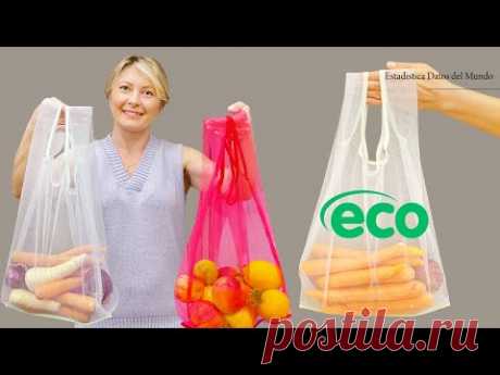 Избегайте потребления пластиковых или бумажных пакетов / Создавайте экологические пакеты