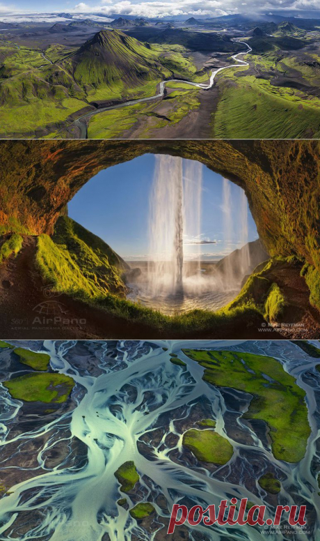 Исландия, лучшие панорамы с воздуха | Сферические aэропанорамы, фотографии и 3D туры самых интересных и красивых городов и уголков нашей планеты, 360° панорамы вокруг света | проект AirPano.ru