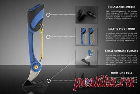 Разработан протез ноги для скалолазания, вдохновленный горными козлами / Интересное в IT