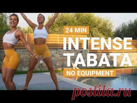 24 MIN INTENSE TABATA WORKOUT | Full Body HIIT x Cardio
