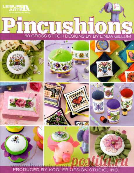!!!Буклет вышивки крестом Pincushions. 60 Cross Stitch Designs by Linda Gillum