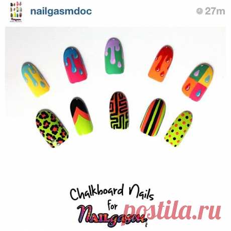 Публикация Chalkboard Sarah в Instagram • Ноя 21 2012 в 4:33 UTC 1,094 отметок «Нравится», 5 комментариев — Chalkboard Sarah (@chalkboardnails) в Instagram: «Regram from @nailgasmdoc! You guys gotta follow her...nails, nail art, nail culture, and an…»