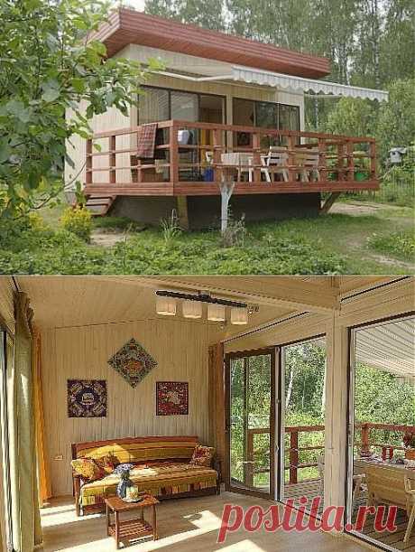 Дачный домик с террасой