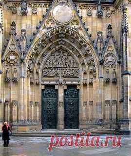 St Vitus Cathedral Gothic Doorway Prague | Flickr - Photo Sharing!