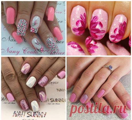 Pink nails 2018: stylish trends and tendencies for pink nail polish colors