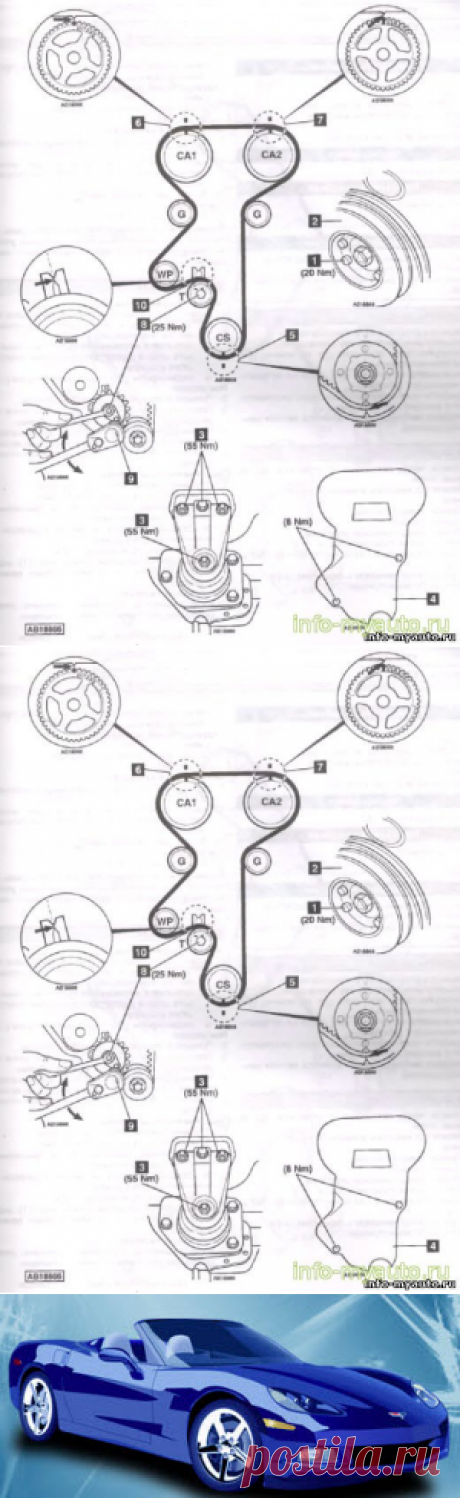 Замена ГРМ CHEVROLET Nubira, Lacetti 1,8 Двигатель T18SED - Автомобильный портал
