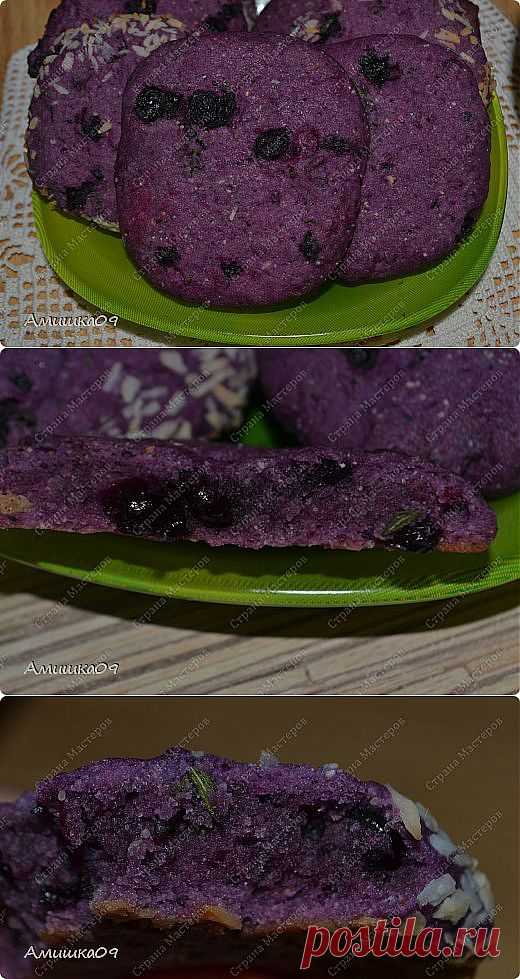 Чернично-миндальное печенье с тимьяном | Страна Мастеров