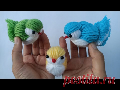 Yün İpten Kuş Nasıl Yapılır 🐦 Easy Chicken Making-Woolen Craft