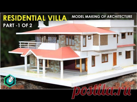 MODEL MAKING OF TRADITIONAL  villa (Kerala home design) part 1