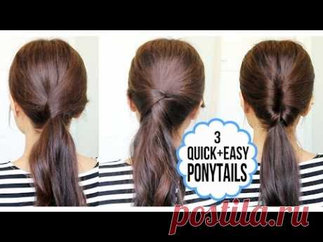 Running Late Ponytail Hairstyles | Hair Tutorial