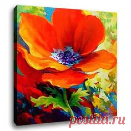 Easy Canvas christmas Painting Ideas | Flower Oil Painting (C0003) - China flower oil painting,oil painting