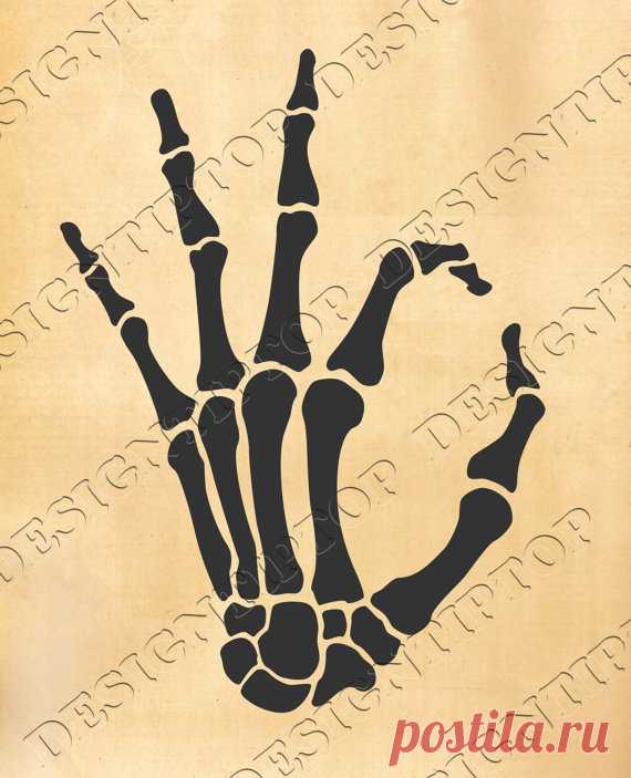 Skeleton hand svg, vinyl cutting sign, svg,dxf,png,eps,print and cut for Silhouette, Cricut, shirt designs, tattoo design, car decal Skeleton hand OK sign, SVG, DXF, PNG, EPS ,CDR, PDF, print and cut files for tattoo design, t-shirt design, sticker, wall decor, scroll saw, car decal. Digital template/stencil files for use with Silhouette, Cricut and other Vinyl Cutters and printing machine.  YOU CAN ESTABLISH ANY SIZE