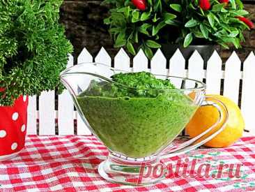 Острый зеленый соус - рецепты с фото