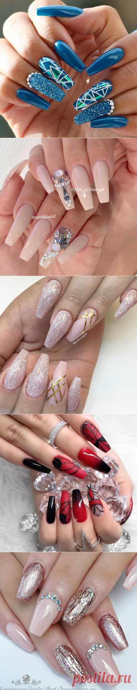 27 Fabulous Ballerina Nail Shape Ideas | NailDesignsJournal