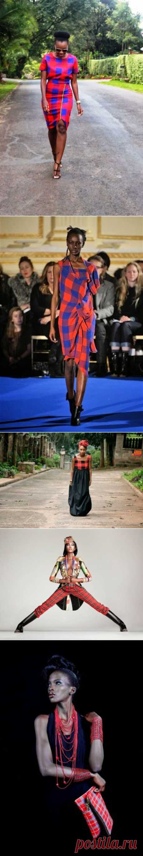 Trending Right Now: Maasai Prints /Tartan/Plaid | African Prints in Fashion