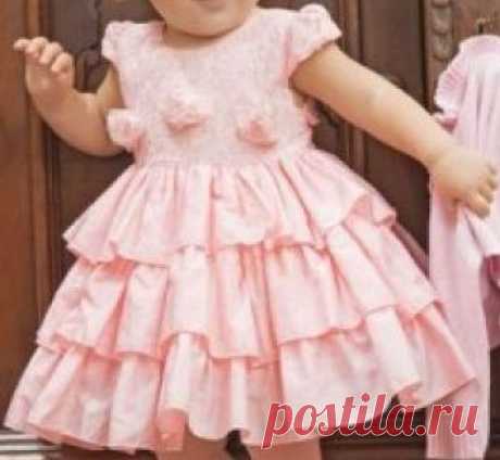 плесень, швейная: Младенческая платье с оборками накладывается