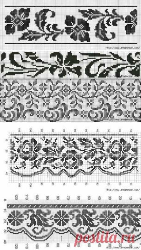 Трафареты-шаблоны для вязания и вышивания