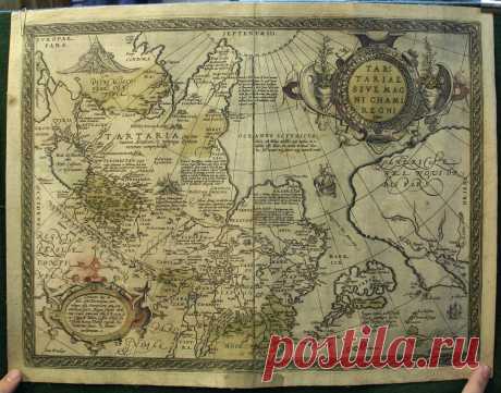 Карта Тартарии или Царства Великого Хана. 1581 год.