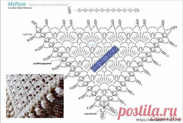 Большая коллекция узоров крючком. Часть 5