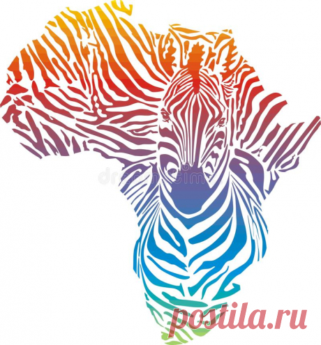 Africa In Rainbow Zebra Camouflage Stock Vector - Illustration of zebra, graphic: 35212626 Illustration about vector illustration of abstract Africa as a rainbow zebra skin. Illustration of zebra, graphic, texture - 35212626
