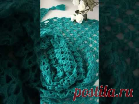 #шалькрючком #knitting #crochet #shawl #crochetshawl