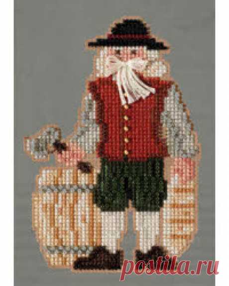 Plymouth Santa Kit Includes: Beads, perforated paper, needles, floss, chart and instructions.
