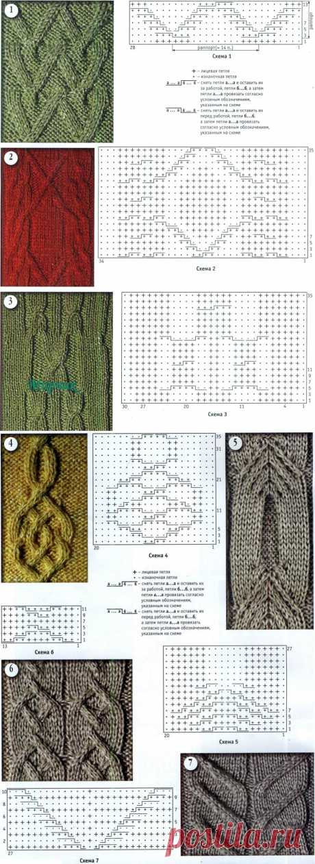 Узоры для вязания спицами ~ HandMadiya.com