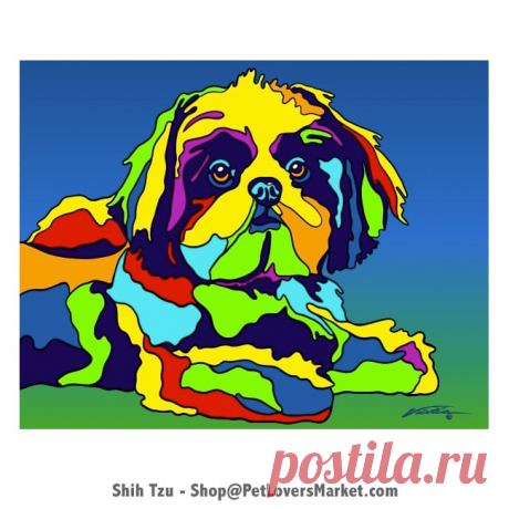 Shih Tzu Art and Shih Tzu Pictures for Sale Beautiful Shih Tzu art and Shih Tzu pictures for sale! Buy Shih Tzu art on matted or canvas prints. Shih Tzupainting by Michael Vistia.