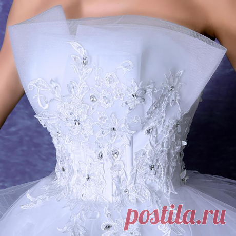 dresses below the knee Picture - More Detailed Picture about white Short wedding dress 2016 sexy organza crystal appliques strapless knee length lace up bridal dress ball gown 2077.ty.hd Picture in Wedding Dresses from zkc uncle Fashion Female Co., Ltd. | Aliexpress.com | Alibaba Group