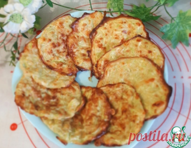 Сырно-кабачковые лепешки в духовке – кулинарный рецепт
