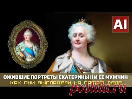 ОЖИВШИЕ портреты Екатерины Великой и ее мужчин. Посмотрите! Как они выглядели на самом деле