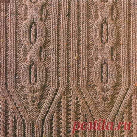 Узор № 31 - коса с орнаментом. Схему вязания и условные обозначения вы сможете увидеть на сайте.