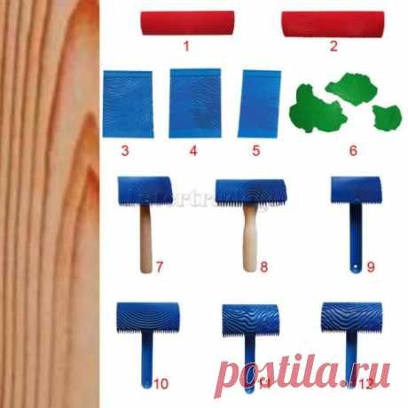 Wood Graining Rubber Painting Tool Texture Pattern DIY Wall Decor Art Mural | eBay