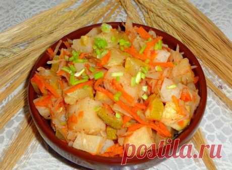 Кабачки с капустой и картошкой в мультиварке рецепт с фото пошагово - 1000.menu