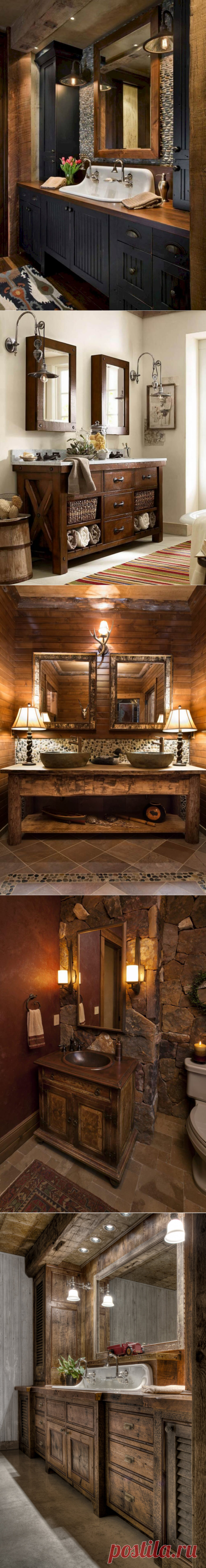 35 Best Rustic Bathroom Vanity Ideas and Designs for 2018