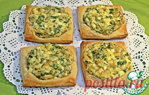 Ленивые пирожки со свежей зеленью - кулинарный рецепт