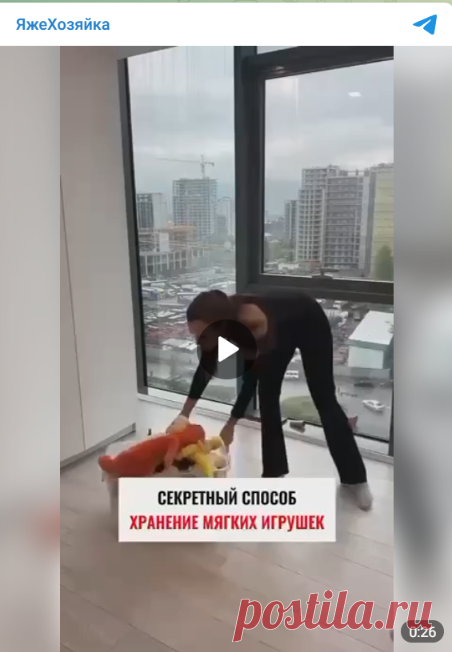 🧸 Оригинальный способ хранения игрушек