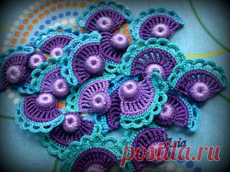 Мотивы Крючком - Ирландское Кружево - 2017 / Crochet Motifs - Irish Lace / Crochet Motive